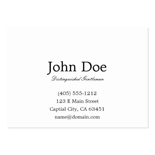 John L. Sullivan Calling Card Business Card Template