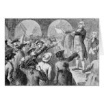 John Lamb speaking at the Sons of Liberty Meeting cards