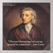 John Locke Experience/Knowledge Quote Poster