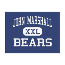 John Marshall - Bears - High - Oklahoma City postcards by customteamsportswear John Marshall - Bears - High - Oklahoma City postcards