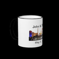 John & Mary Wedding In Fabulous Las Vegas Mug mugs