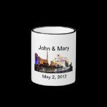 John & Mary Wedding In Fabulous Las Vegas Mug mugs