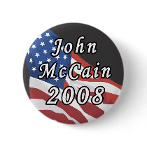 John Mccain 2008 Button
