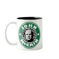 John McCain Coffee Brand mugs by spacedust John McCain Coffee Brand mugs