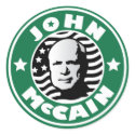 John McCain Coffee Brand stickers