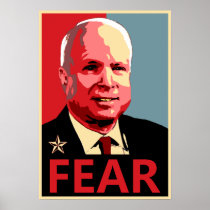 John McCain - Fear Print
