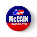 John McCain for President 08 Button by jjackson72 John McCain for President 08 Button