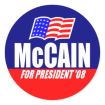 John McCain for President 08 Sticker by jjackson72 John McCain for President 08 Sticker