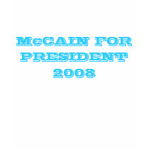 JOHN McCAIN FOR PRESIDENT 2008 t-shirts by judylee12 JOHN McCAIN FOR PRESIDENT 2008 t-shirts