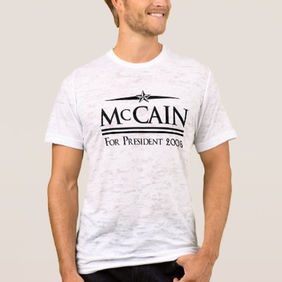 John McCain for President T shirt by mccainshirts