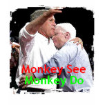 John McCAIN HUG BUSH Tshirt