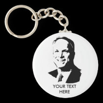 John McCain keychain / Custom text keychains