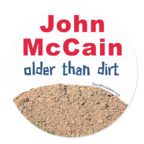 John Mccain Older Than Dirt stickers