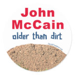 John Mccain Older Than Dirt Sticker