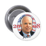 John McCain Portrait Button
