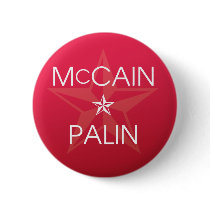John McCain * Sarah Palin 2008 buttons