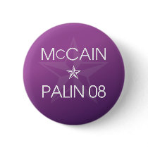 John McCain * Sarah Palin 2008 buttons