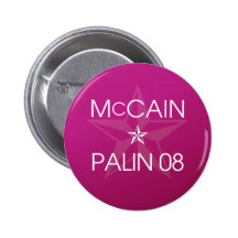 John McCain * Sarah Palin 2008 Button