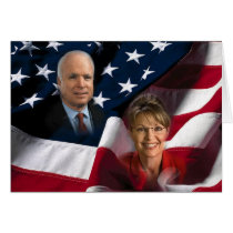 John McCain & Sarah Palin, 2008 Elections cards
