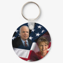 John McCain & Sarah Palin, 2008 Elections keychains