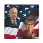 John McCain & Sarah Palin, 2008 Elections magnets