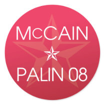 John McCain * Sarah Palin 2008 stickers