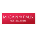 John McCain * Sarah Palin Business Card Templates