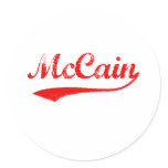 JOHN MCCAIN ROUND STICKER