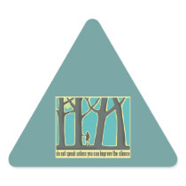 John Muir Quote Triangle Stickers