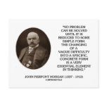 John Pierpont Morgan No Problem Can Be Solved Postcard