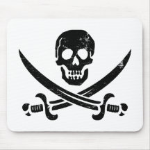 John Rackham (Calico Jack) Pirate Flag Jolly Roger Mouse Pads