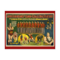 John Robinson's $25,000 Challenge Circus Poster postcards