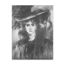 John Singer Sargent - Baroness de Meyer Postcard