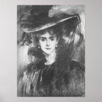 John Singer Sargent - Baroness de Meyer Print