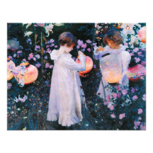 John Singer Sargent Carnation Lily Lily Rose Invite
