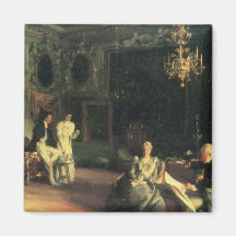 John Singer Sargent - Interior in Venice Magnet