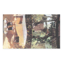 John Singer Sargent - Two wine glasses Rectangle Sticker