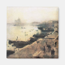 John Singer Sargent - Venice in bad weather Magnets