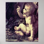 John the Baptist by Leonardo da Vinci Posters