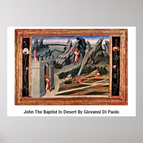 John The Baptist In Desert By Giovanni Di Paolo Posters