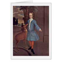John Van Cortlandt By American Painter Of 1730 Greeting Card