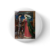 John W Waterhouse - Tristan and Isolde (1916) Pinback Button