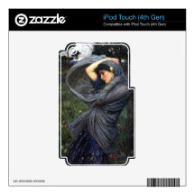 John Waterhouse Pre-Raphaelite Boreas Decals For iPod Touch 4G