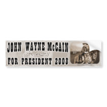 John Wayne McCain '08 bumper stickers by GrandOldPartyGear John Wayne McCain '08 bumper stickers