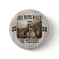 John Wayne McCain '08 buttons by GrandOldPartyGear John Wayne McCain '08 buttons