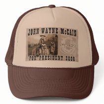 John Wayne McCain '08 hats