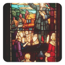 John Wesley  Preaching the Gospels in England Sticker