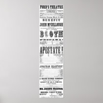 John Wilkes Booth Playbill Poster