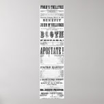 John Wilkes Booth Playbill Poster