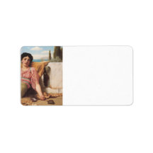 John William Godward - A quiet pet Address Label